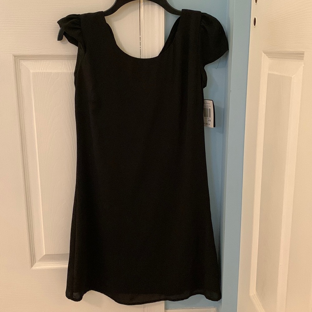Boscov’s black strappy back dress